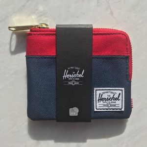 NEW Hershel Supply Johnny Wallet - Navy/Red